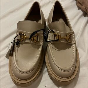 Leather Zara Loafers NWT
